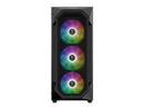 Gamdias AURA GC1 ELITE ATX Mid-Tower PC Case, Airflow Mesh Front, 4 ARGB Fans,