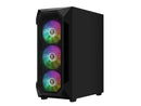 Gamdias AURA GC1 ELITE ATX Mid-Tower PC Case, Airflow Mesh Front, 4 ARGB Fans,