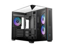 Gamdias ATLAS M3M Micro ATX Mini-ITX PC Case, 3-Side Tempered Glass, 3 ARGB
