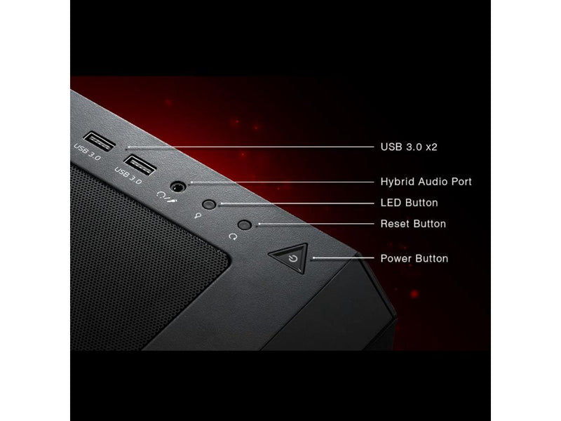 XPG STARKER AIR Black ATX Mid Tower-ARKERAIR-BKCWW