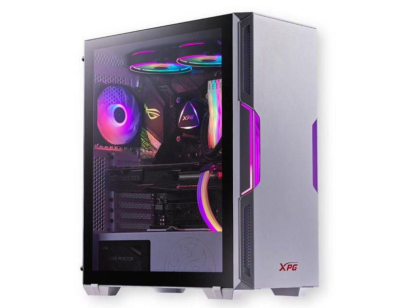 XPG STARKER White Mid-Tower Chassis | 1 ARGB Vento 120 Fan; 1 Non-RGB Vento 120