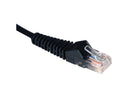 TRIPP LITE N001-050-BK 50 ft. Cat 5E Black Snagless Cat5e Molded Patch Cable
