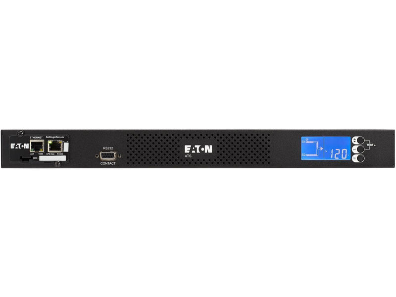 Eaton ATS Rack PDU 1U 120V 1.92 kW 2 5-20P Input and 10 5-20R Single-Phase -