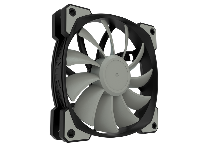Montech Air Fan P120, 120mm Fan 2 in 1, 4Pin PWM, Durable Low Noise FDB System,