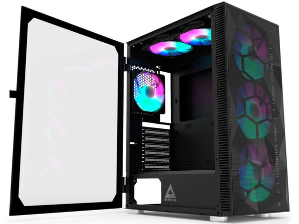 Montech X3 Mesh 6pcs, 3 x 140mm& 3 x 120mm Fixed RGB Lighting Fans ATX Mid-Tower