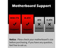 Montech AIR 100 ARGB MICRO-ATX Tower with Four ARGB Fans Pre Installed,