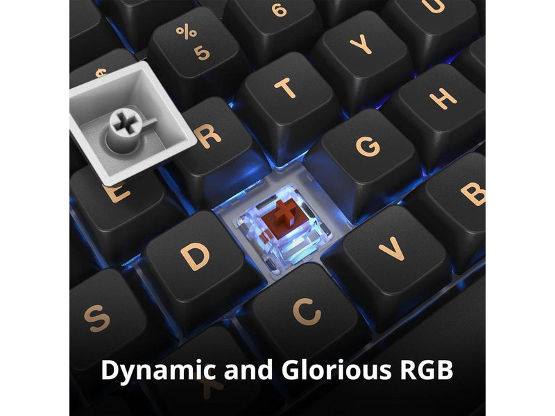 Montech MKey Mechanical Gaming Keyboard: Customizable RGB LED, Premium MDA