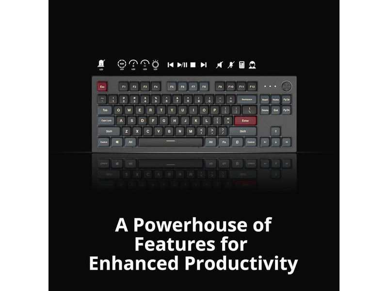 Montech MKey TKL Mechanical Gaming Keyboard: Customizable RGB LED, Premium MDA
