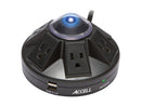 Accell D080B-015K Powramid Power Center - Surge Protector and USB Charging