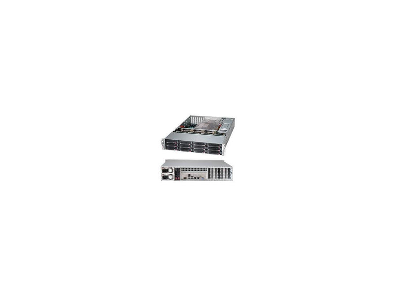 Supermicro SuperChassis 826BE1C-R920LPB - 2U Support - 12 Hot-swap SAS/SATA Bay