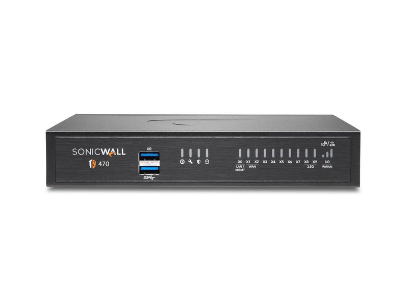 SonicWall TZ470 Firewall (Gen 7) w/ Secure Upgrade Plus (3-Year Essential