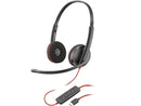 Poly Blackwire 3220 Stereo USB-C Headset + USB-C/A Adapter (Bulk) - Stereo - USB