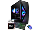 iBUYPOWER Slate 8 MESH Gaming PC Desktop - AMD Ryzen 7 8700F - NVIDIA GeForce