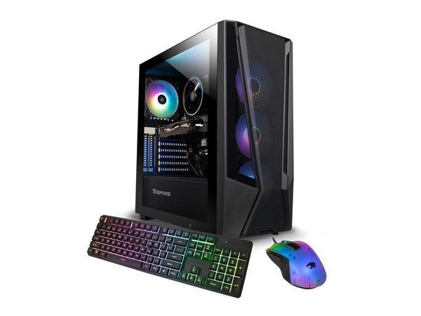 iBUYPOWER Trace 7 Mesh Gaming PC Desktop - AMD Ryzen 7 5700 - NVIDIA GeForce RTX