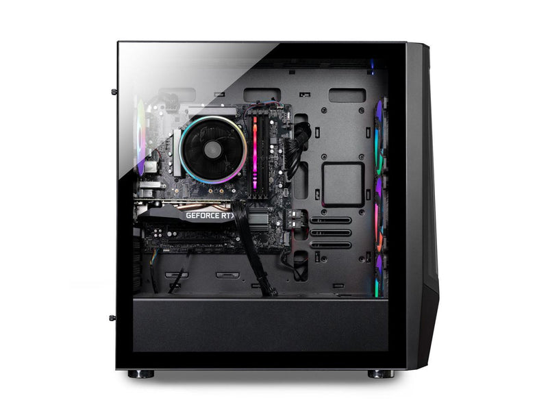 iBUYPOWER Slate 6 MESH Gaming PC Desktop - AMD Ryzen 5 7600 - NVIDIA GeForce RTX