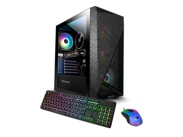 iBUYPOWER Slate 6 MESH Gaming PC Desktop - AMD Ryzen 5 7600 - NVIDIA GeForce RTX