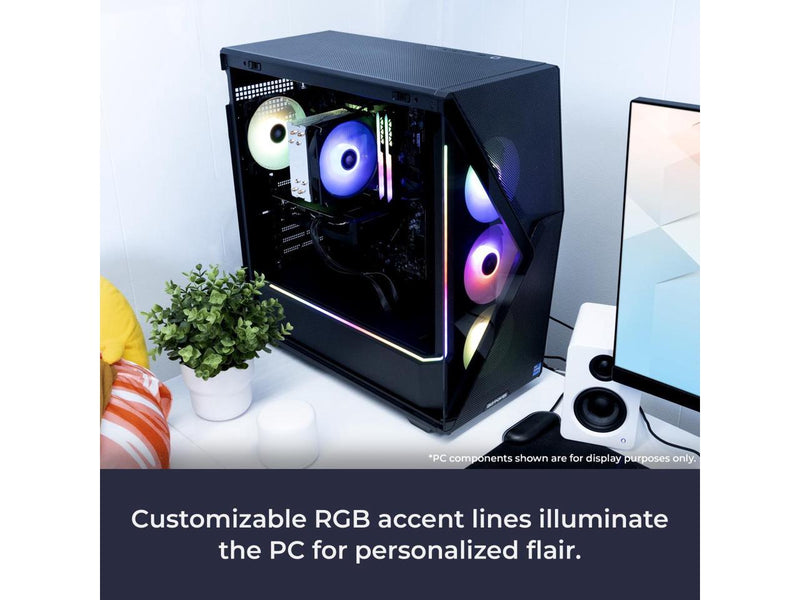 iBUYPOWER Slate 8 MESH Gaming PC Desktop - AMD Ryzen 7 9700X - AMD Radeon RX