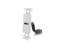 C2G HDMI Pass Through Decorative Wall Plate - White