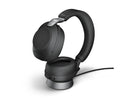 Jabra Evolve2 85 UC Wireless Headphones with Link380a, Stereo, Black - Wireless