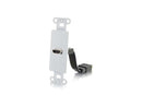 C2G HDMI Pass Through Decorative Wall Plate - White
