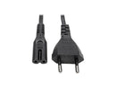 Tripp Lite 2-Prong Europlug Computer Power Cord 2.5A C7 to CEE 7/16 6 f P059006