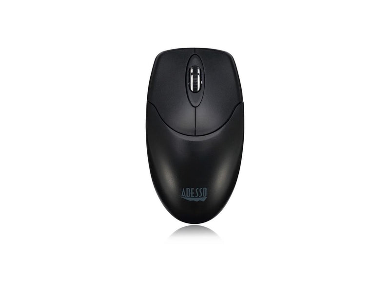 Adesso M60 Antimicrobial 2.4GHz Wireless Optical Mouse With Metal Scroll Wheel