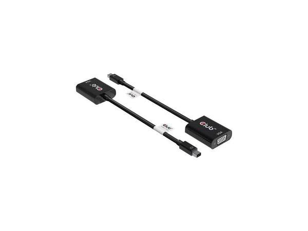 Club 3D MiniDisplayPort to VGA Black Active Adapter M/F CAC-2113