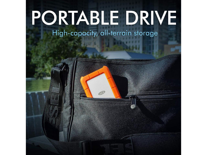 LaCie Rugged STFR2000800 2 TB 2.5" External Hard Drive - Desktop - USB Type C