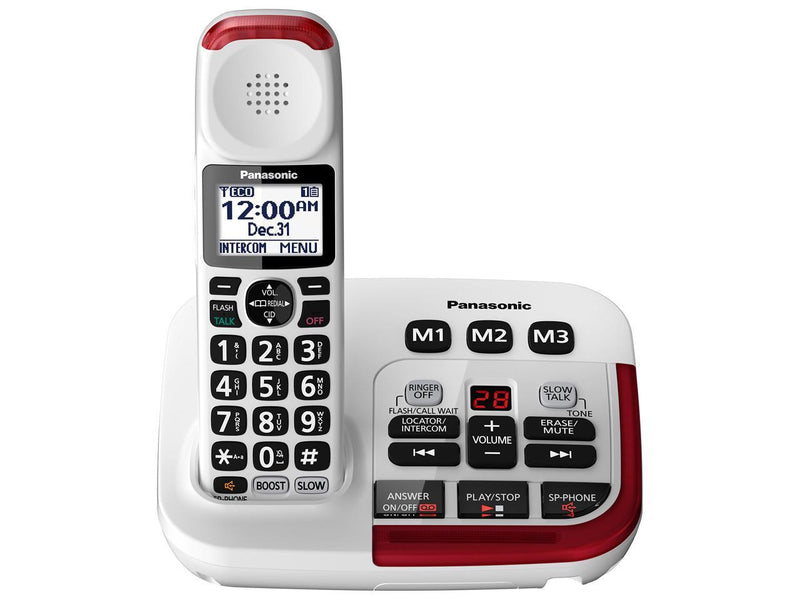 Panasonic KX-TGM420W Amplified Cordless DECT 6.0 Phone|Voice Booster Up-To 100