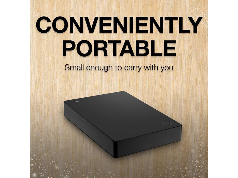 Seagate Portable 4TB External Hard Drive HDD Slim - USB 3.0 for PC Laptop and