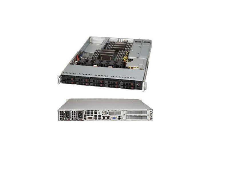 SUPERMICRO SuperChassis CSE-116TQ-R700WB Black 1U Rackmount Case