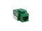 4XEM Cat6 110 Style Punch Down Keystone Jack 90 Degree - Green