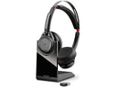 Plantronics - Voyager Focus UC with Charge Stand (Poly) - Bluetooth Dual-Ear