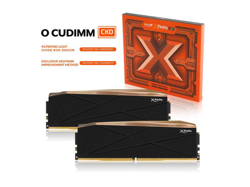 V-COLOR Manta XFinity RGB DDR5 48GB (24GBx2) 8200MHz CL40 1.40V RGB Gaming