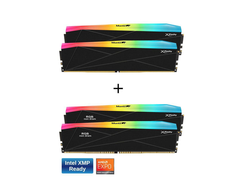 V-COLOR DDR5 SCC 2+2 KIT Manta XFinity 32GB(16GBx2) 7600MHz with RGB Filler kit