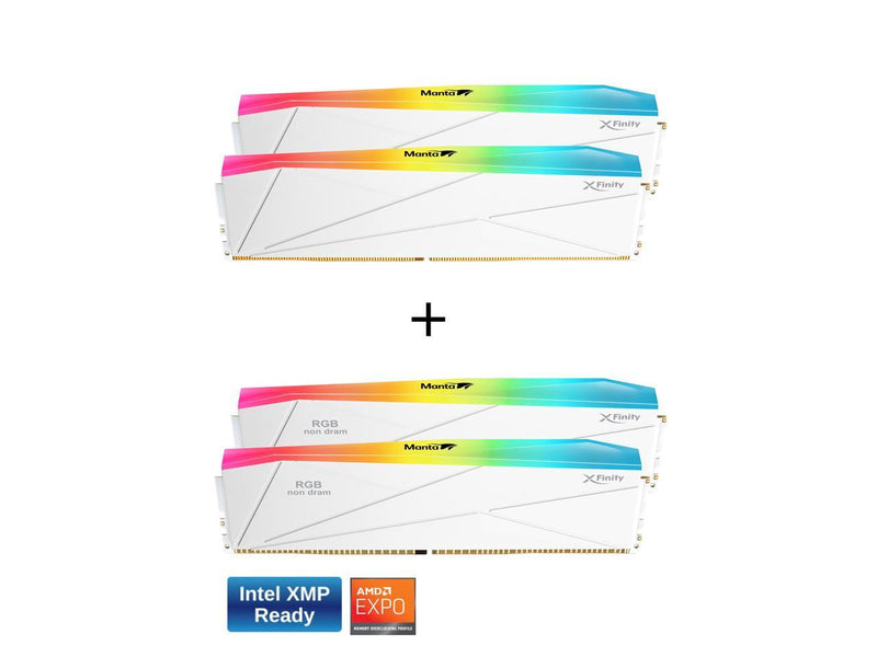 V-COLOR DDR5 SCC 2+2 KIT Manta XFinity 48GB(24GBx2) 7600MHz with RGB Filler kit