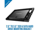 SABRENT 2.5 SSD & SATA Hard Drive to Desktop 3.5 SATA Bay Converter Mounting Kit