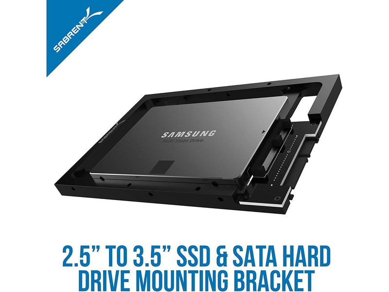 SABRENT 2.5 SSD & SATA Hard Drive to Desktop 3.5 SATA Bay Converter Mounting Kit