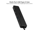 SABRENT Multi-Port USB Type-C Hub with 4k HDMI | Power Delivery (60 Watts) | 1