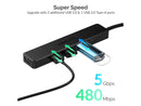 SABRENT Multi-Port USB Type-C Hub with 4k HDMI | Power Delivery (60 Watts) | 1