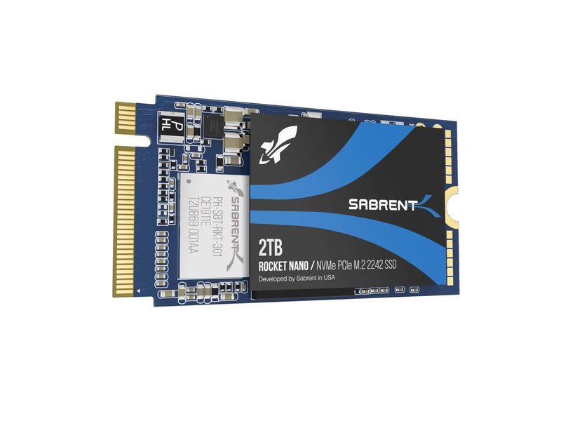 SABRENT 2TB Rocket NVMe PCIe M.2 2242 DRAM-Less Low Power Internal High