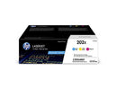 HP 202X 3-pack High Yield Cyan/Magenta/Yellow Original LaserJet Toner