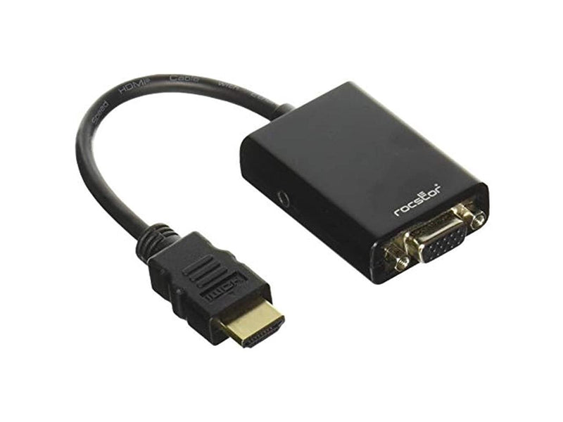 6FT HDMI TO VGA ADAPTER M/F BLK