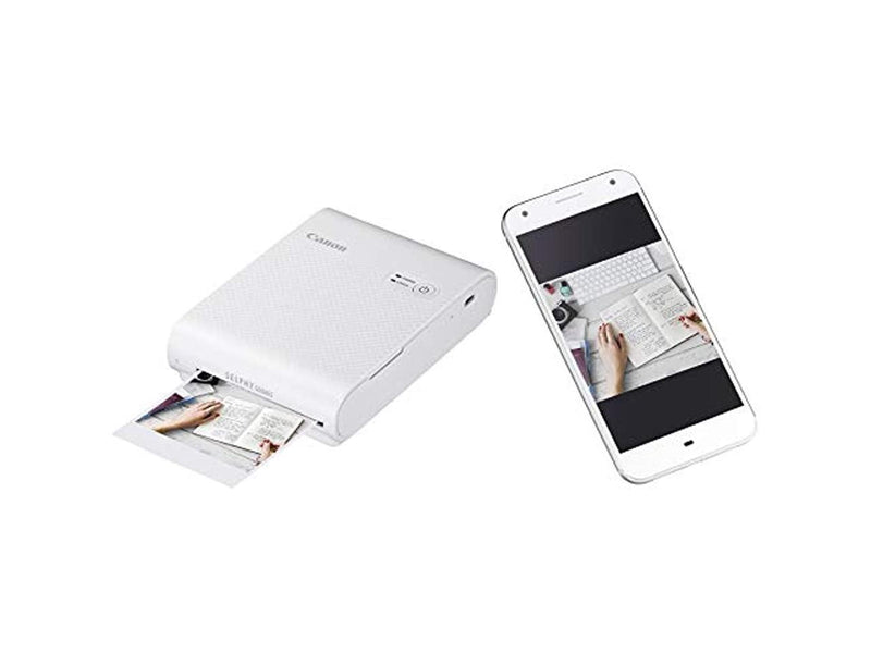 Canon SELPHY QX10 Compact Square Photo Printer, White