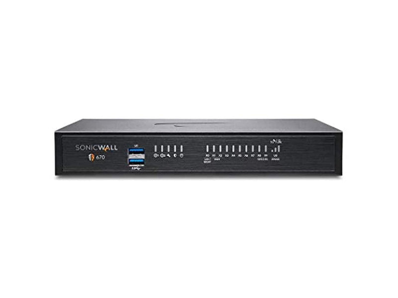 SonicWall TZ670 Firewall (Gen 7) w/ Secure Upgrade Plus (3-Year Advanced