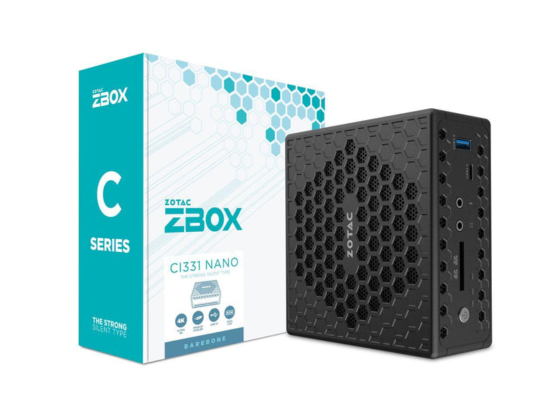 ZOTAC ZBOX CI331 nano Fanless Silent Mini PC Intel N5100, Intel UHD Graphics,