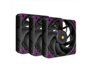 Super Flower, MEGACOOL 120mm fan, Triple-Pack, 12-pole motor design, super