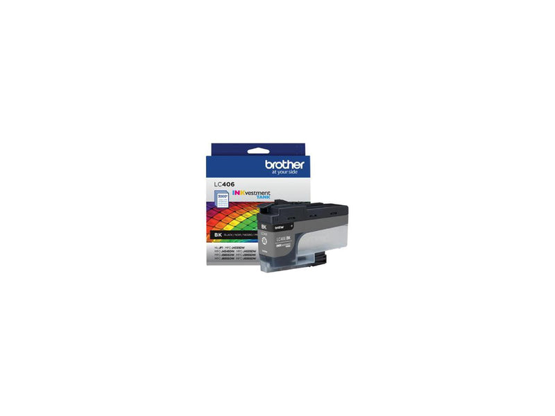 Brother LC406BKS INKvestment Ink 3000 Page-Yield Black