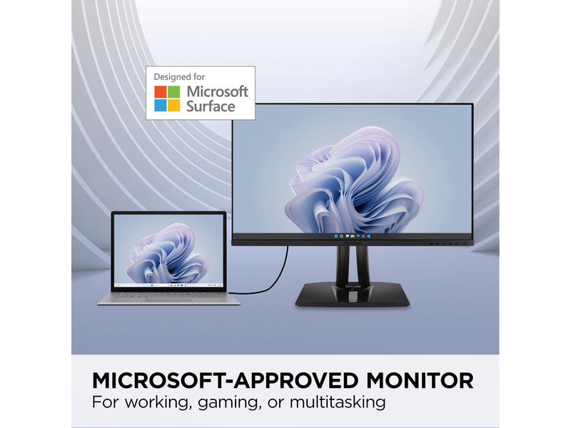 ViewSonic VP275-4K 27 Inch IPS 4K UHD Monitor Designed for Surface with advanced