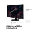 ViewSonic VX2716A 27" 1080p Gaming Monitor, IPS Display with 120Hz and 1ms,